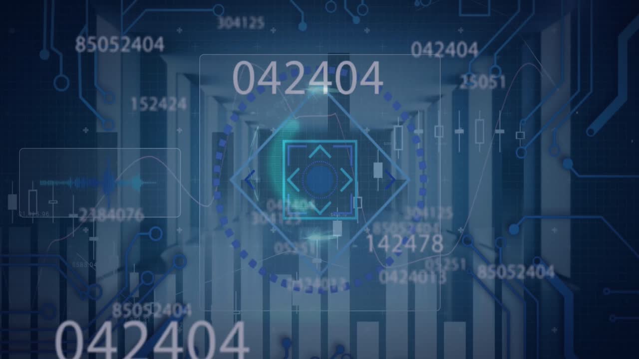 Animation of data processing over off button