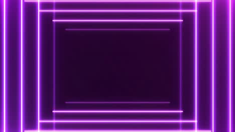 abstract light neon frame on black background. laser show looped animation . 4k video