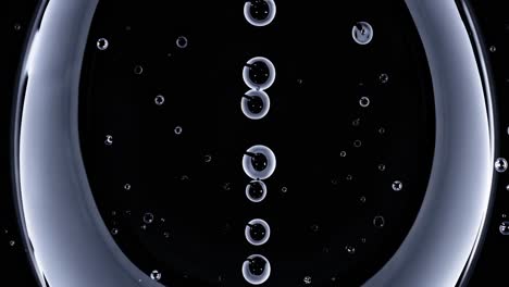 abstract bubbles in liquid