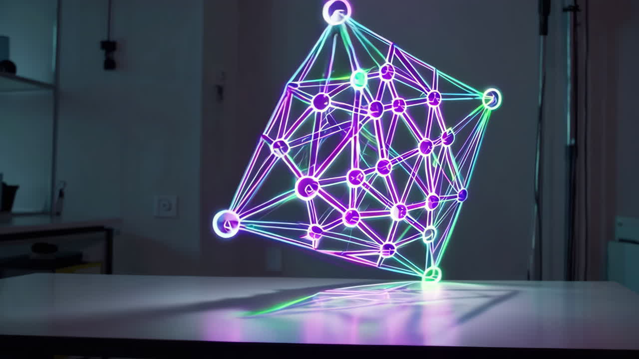Abstract Geometric Light Installation