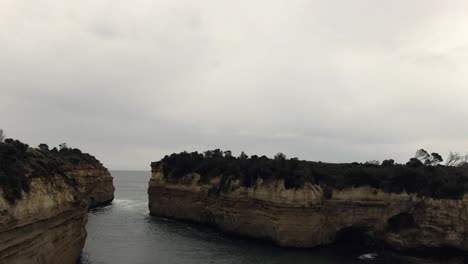 Stunning-Aerial-Footage-of-12-Apostles-along-Australian-Coast,-the-Great-Ocean-Road-Holiday