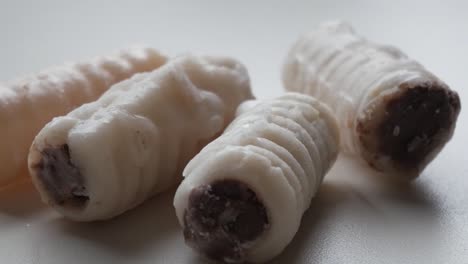 zooming into huesos de santo delicatessen assortment.