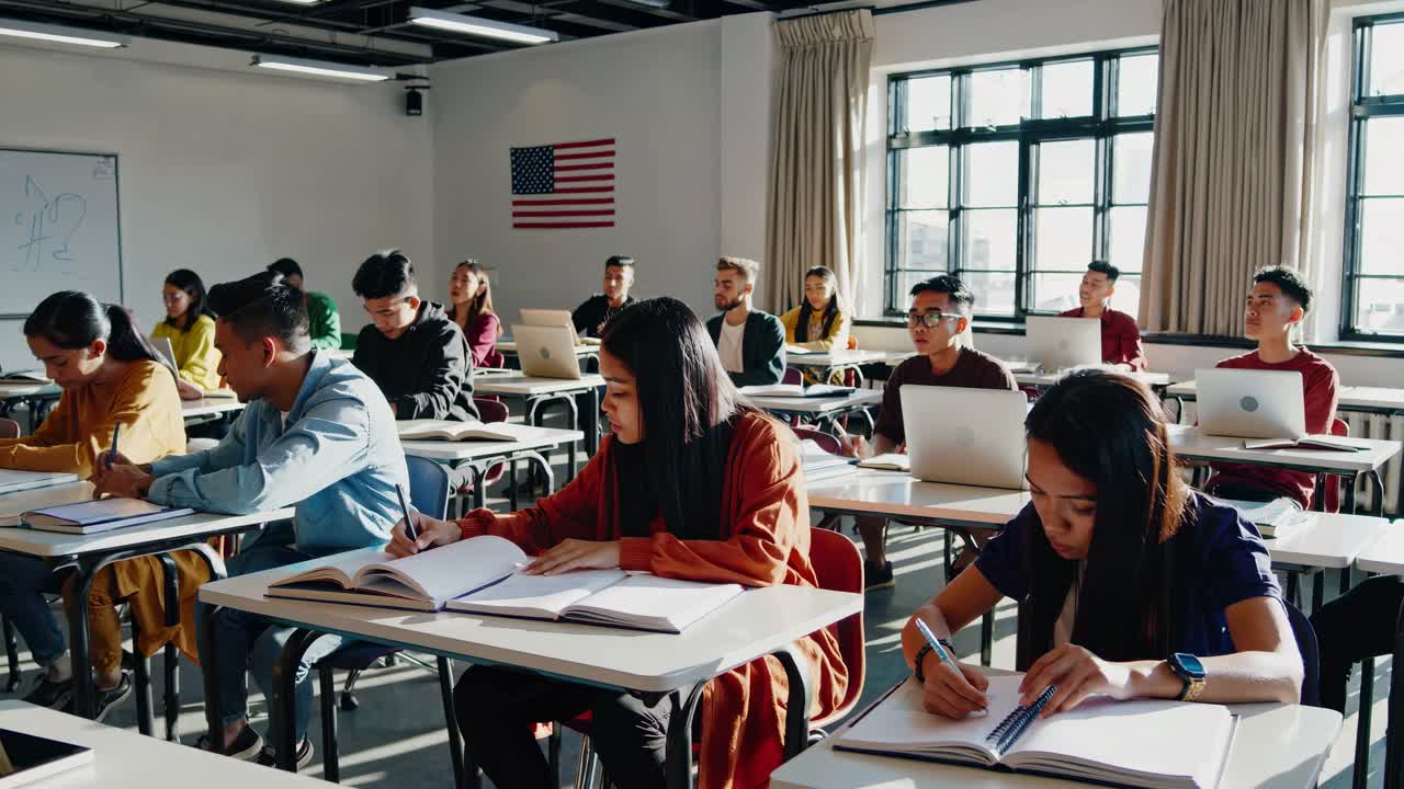 Diverse Students in a Classroom