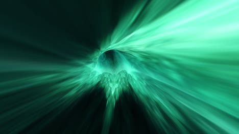 abstracto espiral verde oscuro brillante hiperespacio túnel de deformación líneas voladoras movimiento y iluminado verde matriz futurista efecto de luz en el túnel fondo de neón futurista, líneas brillantes ultravioleta, las