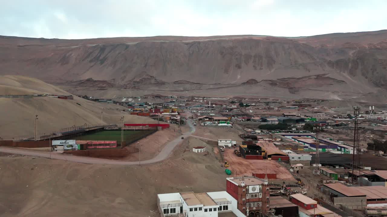 Iquique Chile Tarapaca Mountain Huayquique suburban dunes Sea Ocean