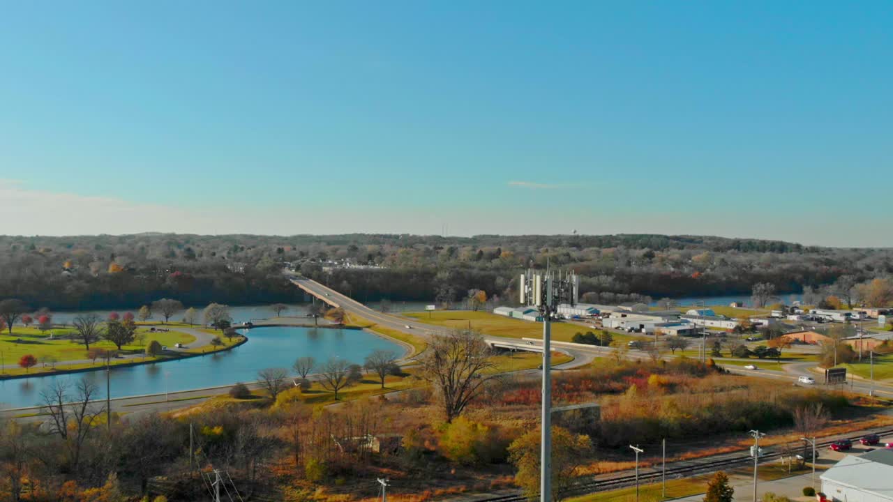 미국의 셀룰러 네트워크를 위한 높은 5g 휴대폰 타워