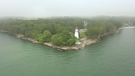 Marblehead-Lighthouse-Aerial-4K-Tilt-Down