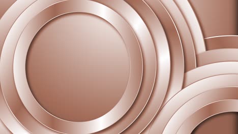 3d brushed metal circles background motion graphics seamless loop with copy space.