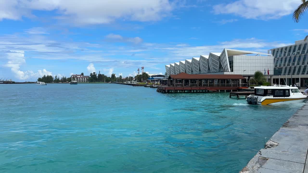 Male airport Velana Hulhule ferry terminal maldives
