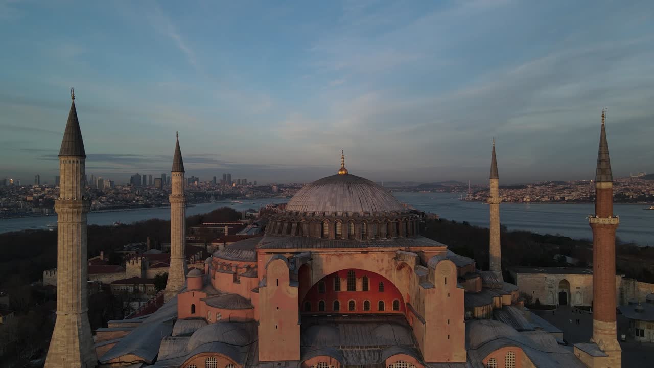 hagia sophia video de avión no tripulado, fatih estambul turquía