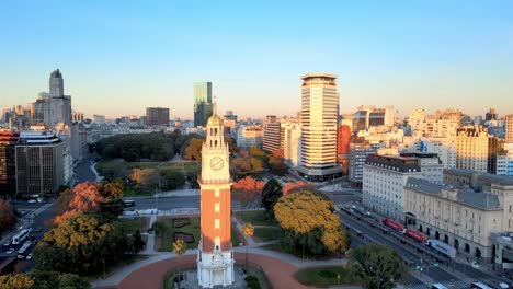 Iconic-Torre-Monumental-in-Buenos-Aires-stands-proud-in-early-morning-sun