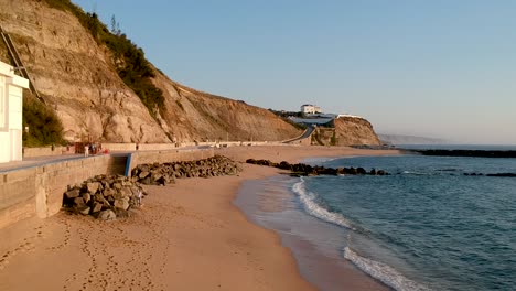 Imágenes-De-Playa-De-Drones,-Alta-Calidad