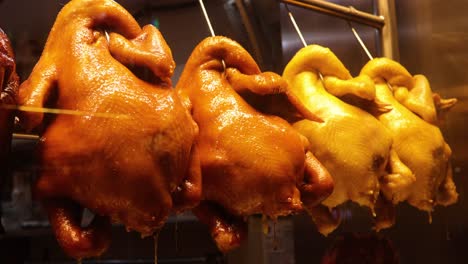 crispy roasted ducks and geese in hong kong