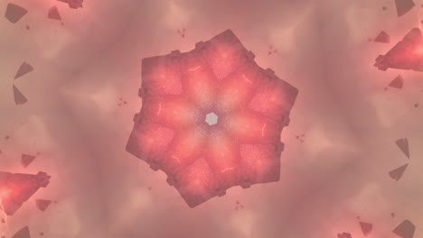 abstract electric energy kaleidoscope animated pattern
