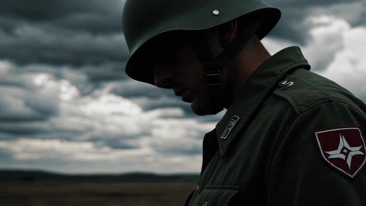 WWII Soldier in Profile