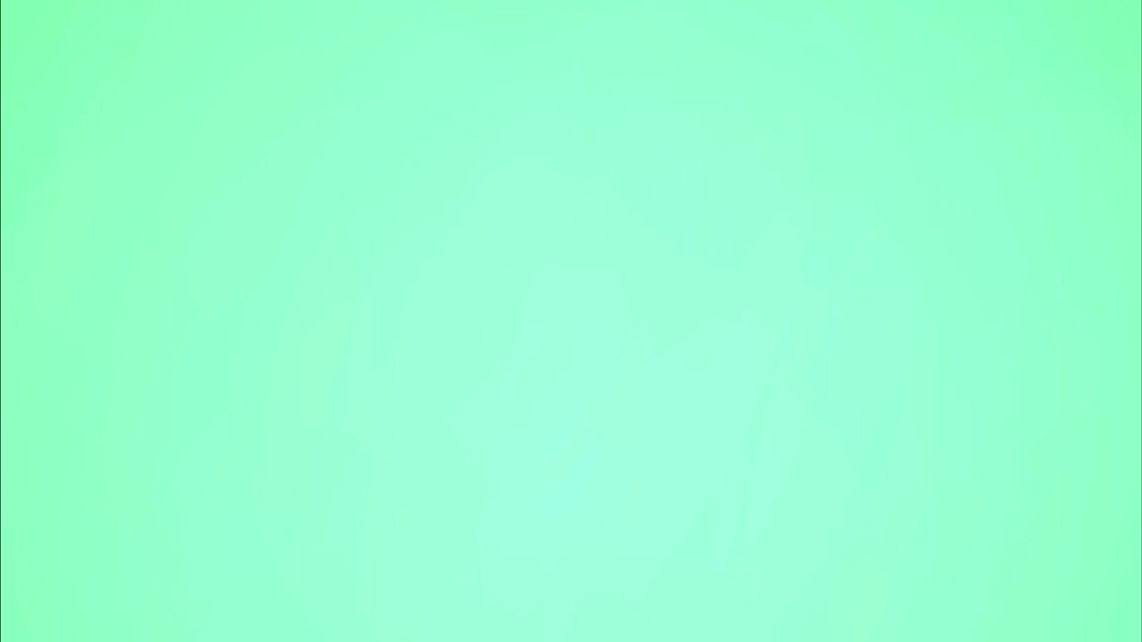 Abstrakt animation med en blød mintgrøn gradient og jævn farveovergang, der skaber en sømløs minimalistisk baggrund til kreative digitale projekter, branding og præsentationer