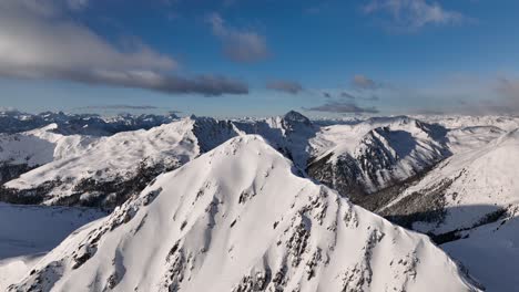 Summit-on-a-bright-sunny-day---aerial-footage