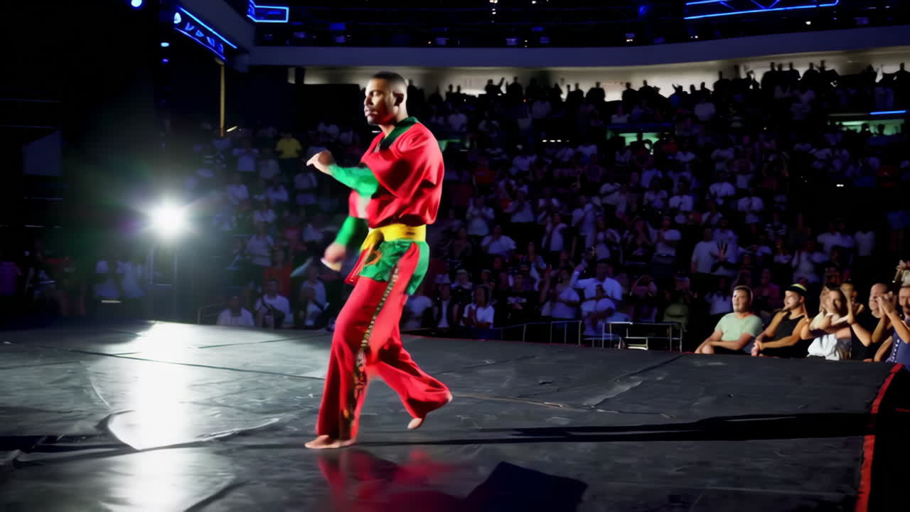 espectáculo de artes marciales