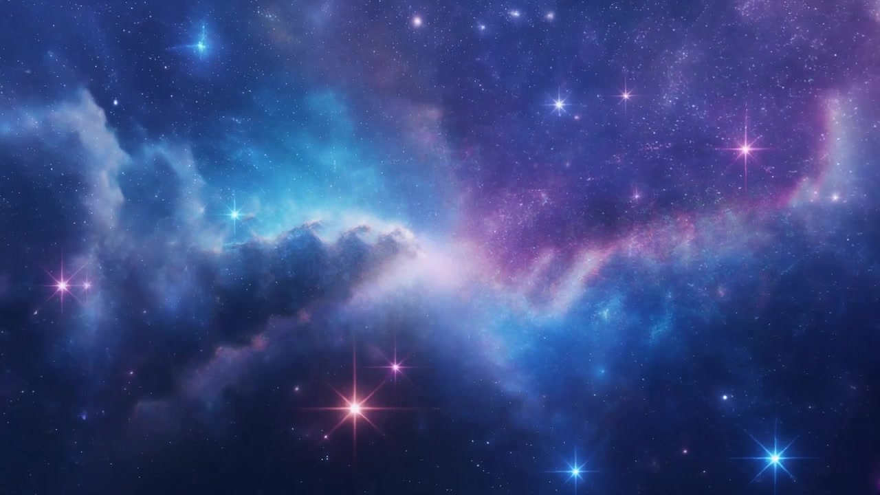 Vibrant Nebula and Glowing Stars in Deep Space