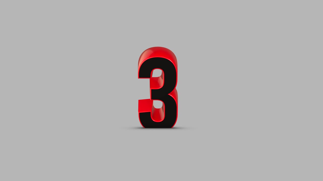 Contatore numerico 3D.