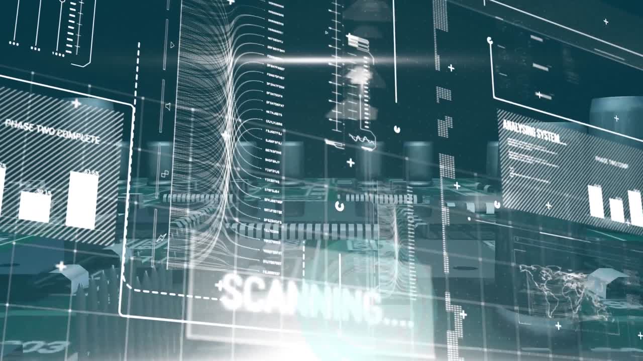 풍력 터빈에 대한 통계 및 데이터 처리 애니메이션