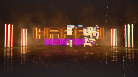 Happy-Easter-with-neon-lights-on-street-in-cyberpunk-city