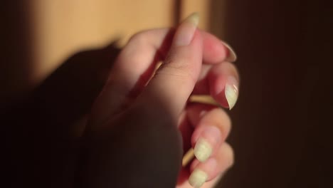 yellow discolored and damaged nails