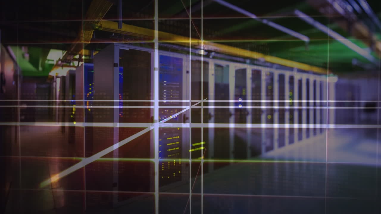 Animation of lights over servers