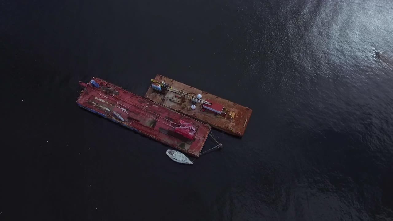 바다 한가운데의 플랫폼