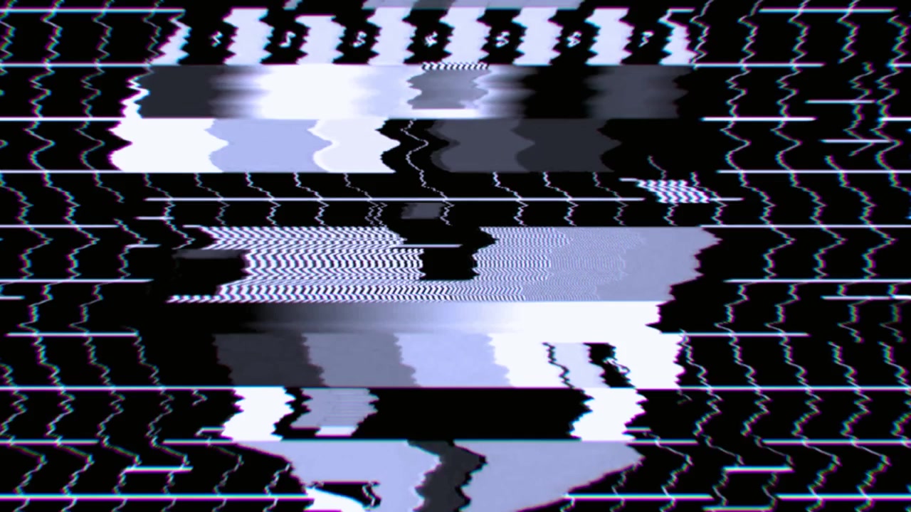 Soyut Dijital Glitch ve Statik Bozulma Arka Planı