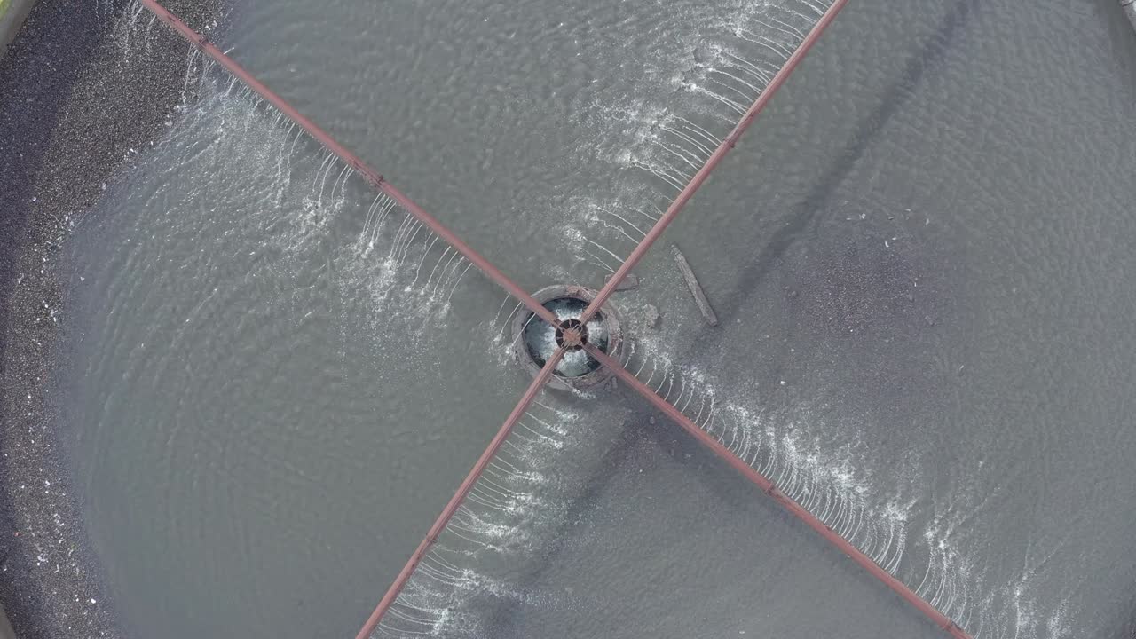 하수 시설, 공중 전망, 하수 청소, 정화 및 필터링