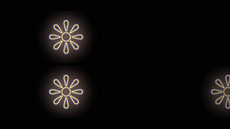 gold summer flowers pattern with led light in club style