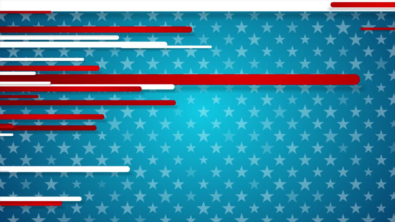 estrellas y rayas de estados unidos fondo de movimiento abstracto