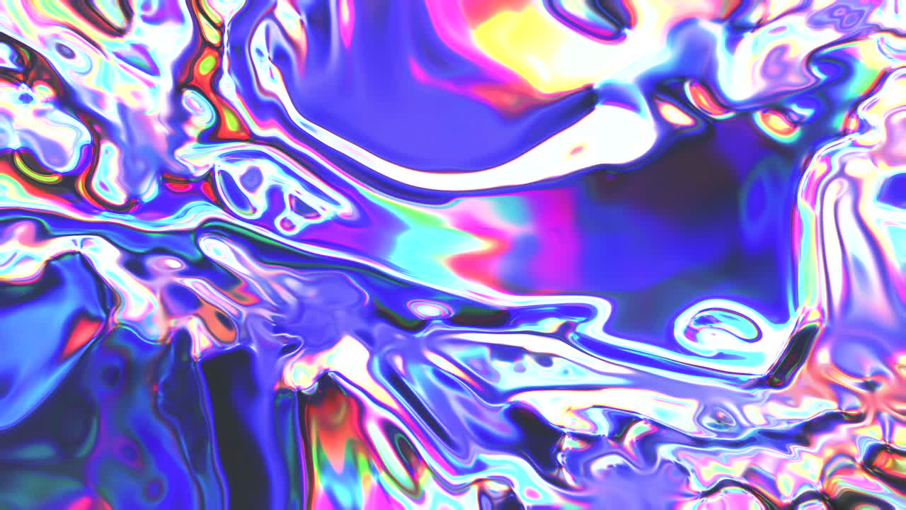 추상적인 액체 홀로그램 소용돌이