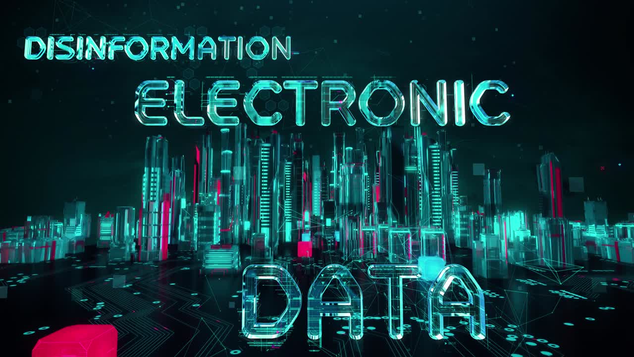 Information Warfare with digital technology hitech concept