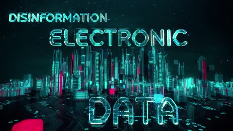 guerra de información con tecnología digital concepto de hitech