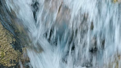close-up of rushing water flowing over rocks in walenstadt, kanton st. gallen, switzerland