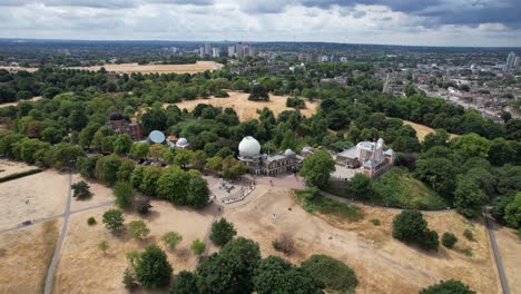 royal observatory greenwich london uk summer aerial drone view , footage 4k