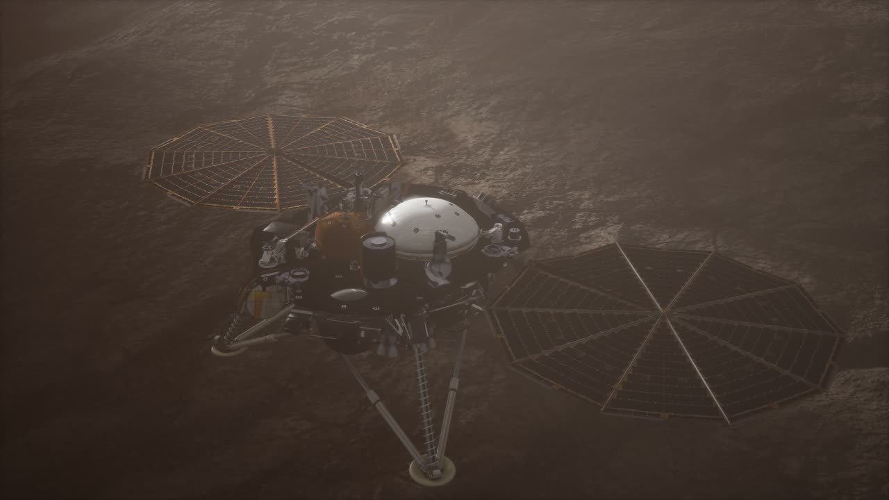 Insight Mars exploring the surface of red planet