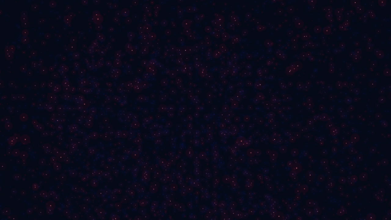 Futuristic neon blue lines and red points in dark space