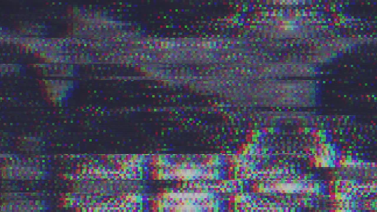 Unique Design Abstract Digital Animation Pixel Noise Glitch Error Video Damage