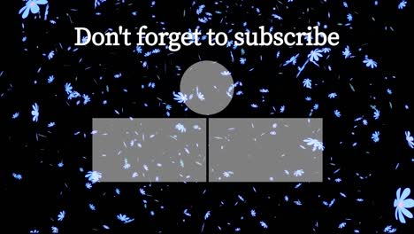 partículas de flores del cosmos tarjeta de finalización pantalla de finalización gráficos de movimiento