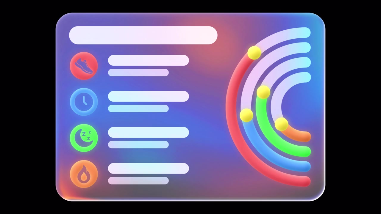 Animated Health Data Dashboard