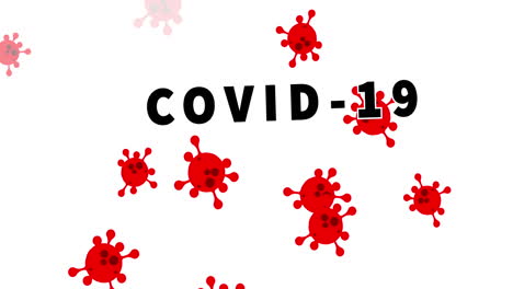 covid 19 pandemic animation white background coronavirus 5