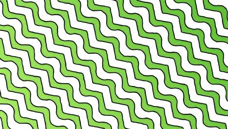 dibujos animados en zigzag líneas blancas verdes fondo animado