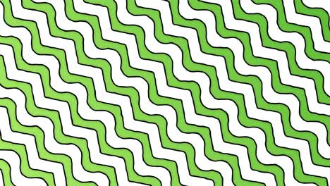 cartoon zigzag green white lines animated background