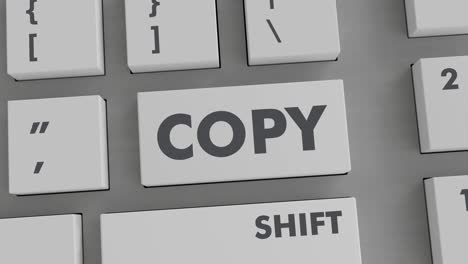 copy  button pressing on keyboard