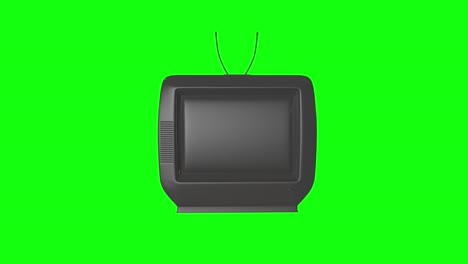 8 animations old tv television vintage retro green screen