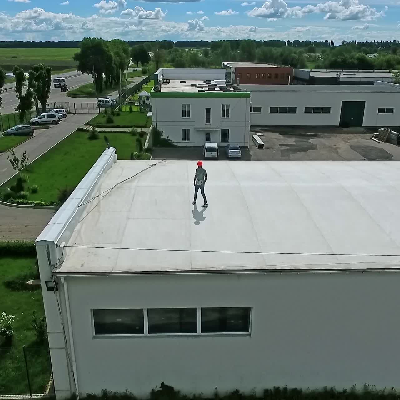 Suburban construction site