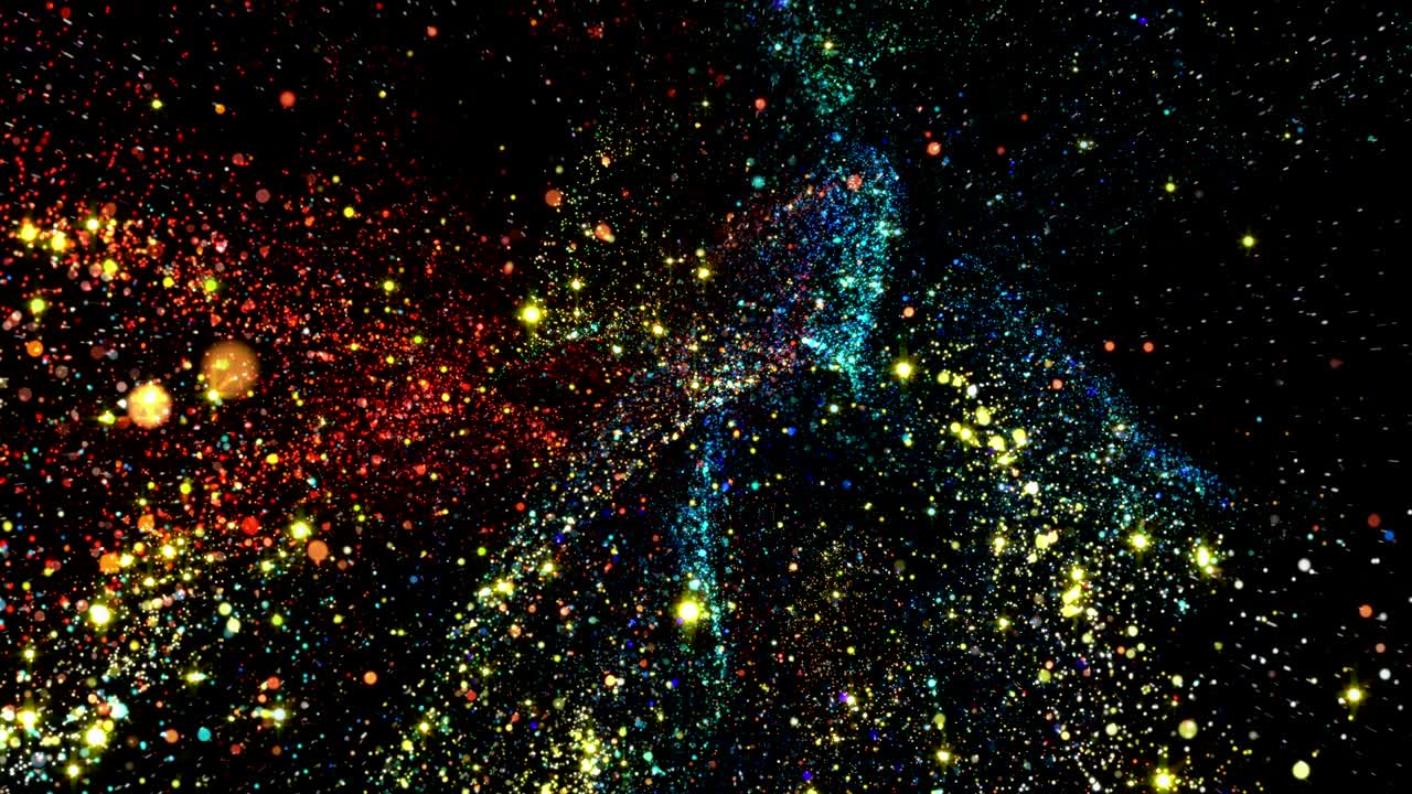 우주 여행의 3d 애니메이션.